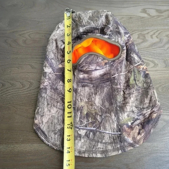 HUNTWORTH FULL FACE MASK HAT HOOD CAMO Orange FLEECE LINED OS H1 - Picture 7 of 9